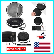 Travel-Ready CD Player Storage Case Waterproof Protection Easy Carry Handle