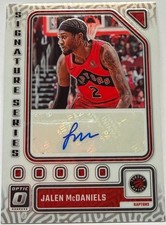 Jalen McDaniels - 2023-24 Donruss Optic Signature Series Auto #SS-MCD Raptors