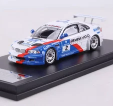  DCM 1:64 White M3 GTR E46 #2 Racing Sports Model Diecast Metal Car 