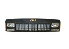 Jeep Cherokee Xj 84-96 Oem Black Grille Grill Front Header Panel Free Shipping