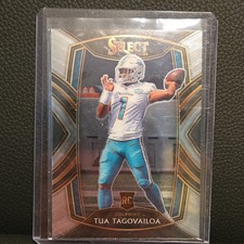 2020 Panini Select Club Level Silver Prizm Rookie Tua Tagovailoa #245 Dolphins