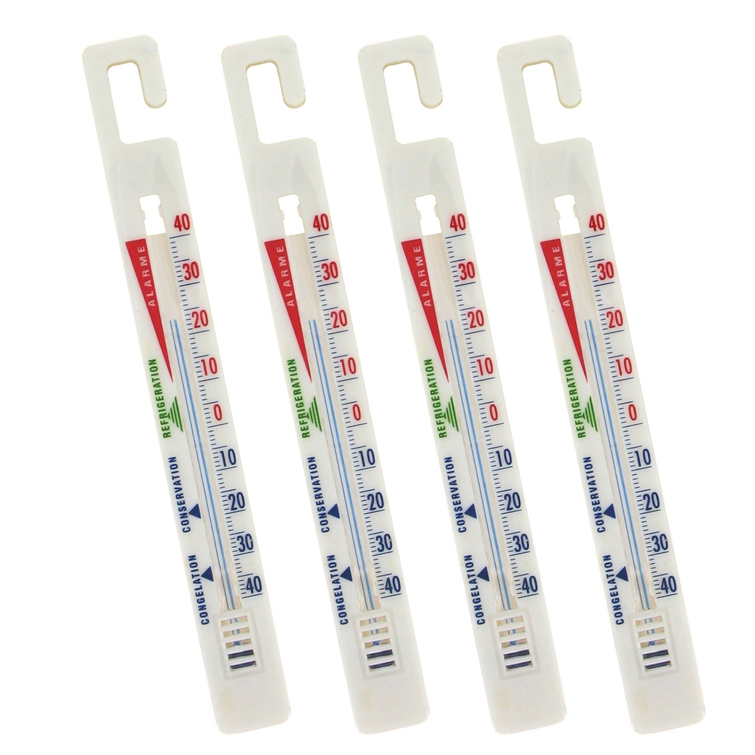 Reliapart Universal Fridge Freezer Stick Thermometer - Pack of 4