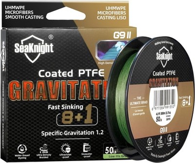 SeaKnight Gravity G9 9 Stränge geflochtene Angelschnur, schnell sinkend, 300