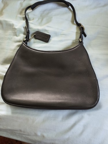 Coach D1K 8319 Black Leather Pouch Bag. EUC Used 4 Times - Picture 2 of 8