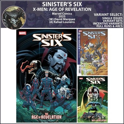 Sinister's Six - X-Men: Age of Revelation (2025) #1 2 3 Marvel COVER SELECT