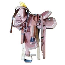 Horse Saddle Barrel Racing Leather Western Handmade Racer Equestrian Trail Tack