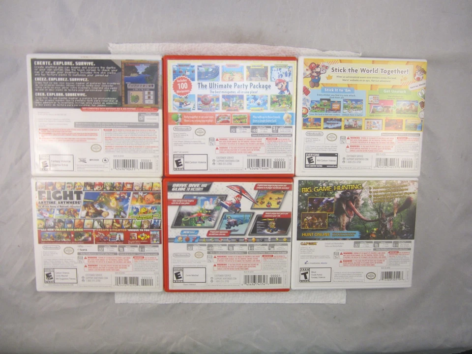 Cajas vacías Nintendo 3DS. Sin juegos. 6 cajas Mario, Monster Hunter 4, Minecraft Foto 2 de 4