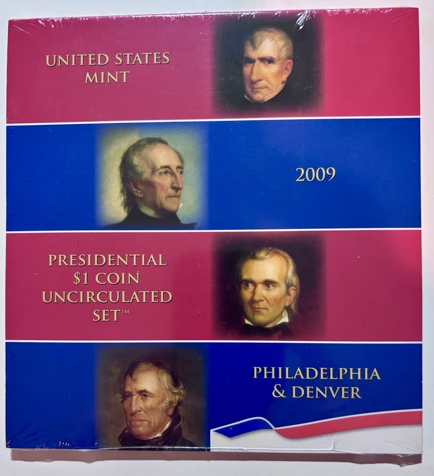 完整 2007 年至 2016 年宝洁总统美元 1 美元硬币未流通套装 OGP — 第 4/4 张图片