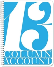 BookFactory 13 Column Ledger Book/Account Book/Accounting 13 
