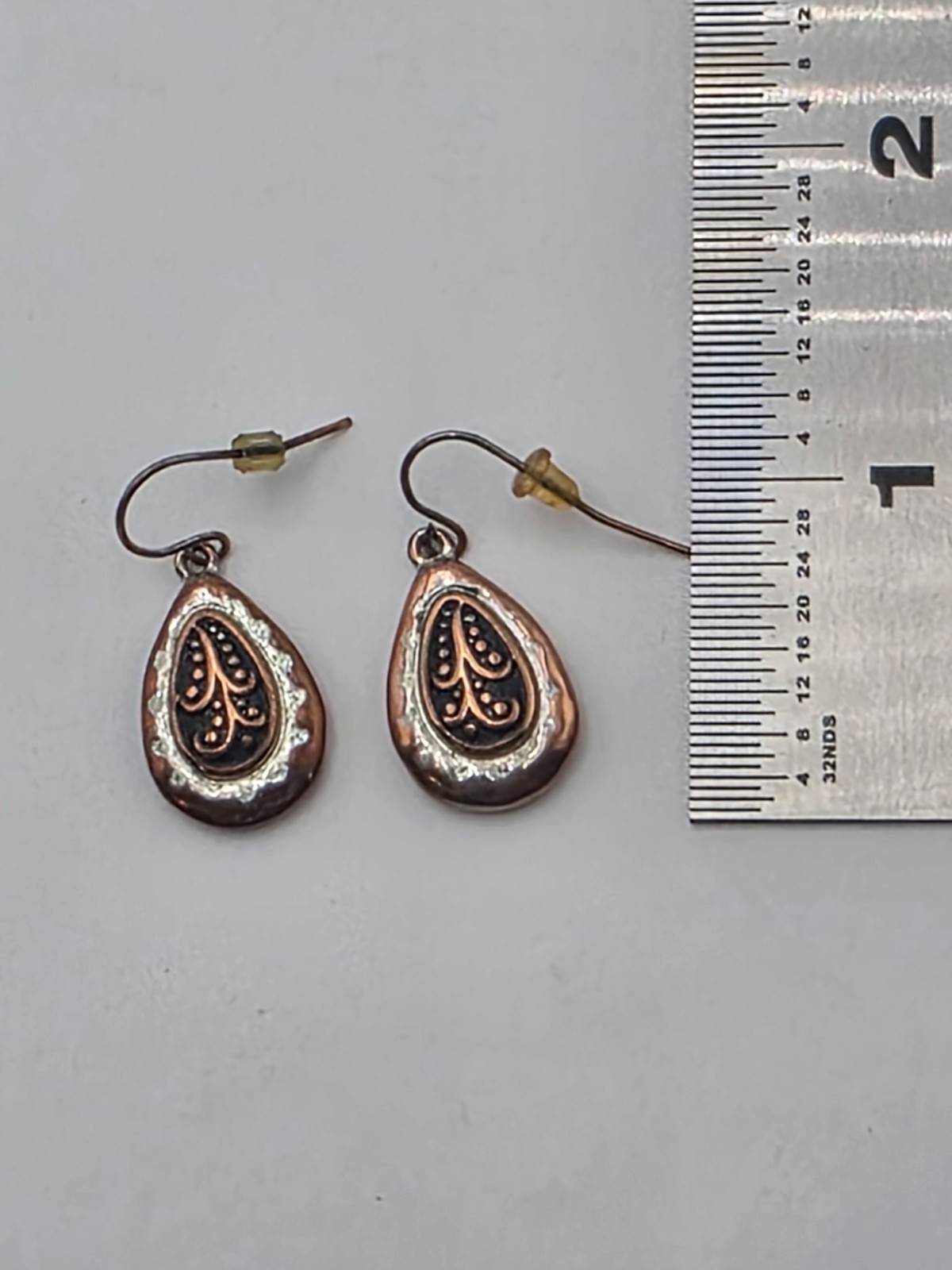 Teardrop Dangle Hook Earrings 1" - image 6