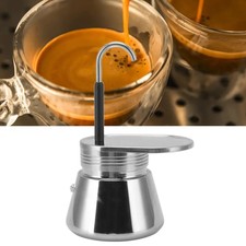 Galvxn. Italienische Induktions-Mokkakanne Aus Edelstahl – 9 Tassen (450 Ml) Mit Integrierter Mühle | Für Gas, Glaskeramik & Induktion