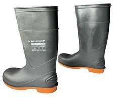 Dunlop Steel Toe with Shank Rubber Knee Boots Mens size 11 Grey Made in USA