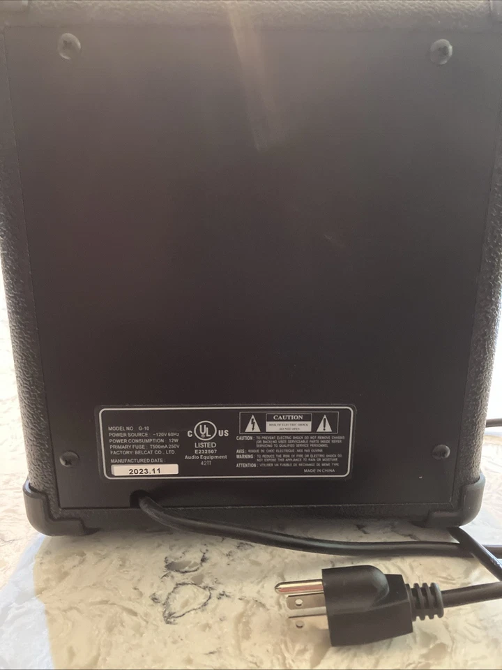 Rogue G10 10W 1x5吉他组合扩音器黑色 — 第 2/3 张图片