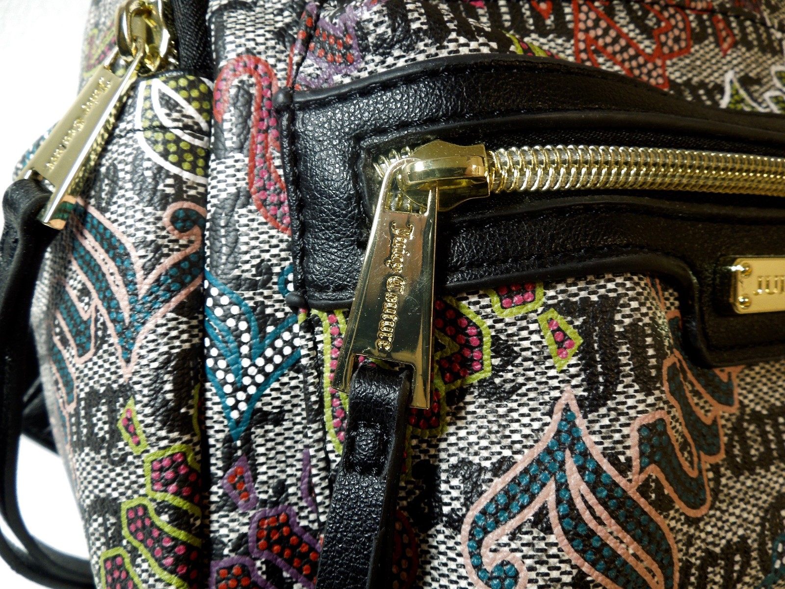 Juicy Couture Mini Backpack Multi Compartments Ad… - image 8