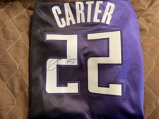 Autographed Devin Carter Sacramento Kings Jersey XL NWT Monk Sabonis Murray Zach