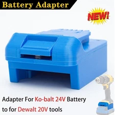 Battery Adapter For Ko-balt 24V Max Battery Convert to For Dewalt 20V Power Tool