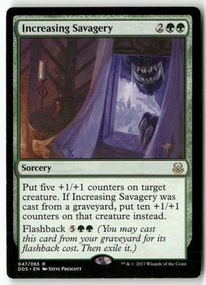 Increasing Savagery 47 Rare Duel Decks: Mind vs. Might Magic: The Gathering LP