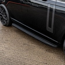 SIDE STEPS RUNNING BOARDS ALL BLACK FOR RANGE ROVER SPORT L494 VOGUE L405 13-21