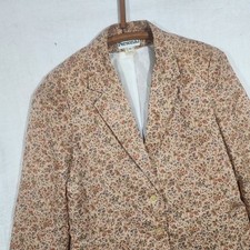 PERSONAL sz 10 cottage core vintage floral blazer jacket