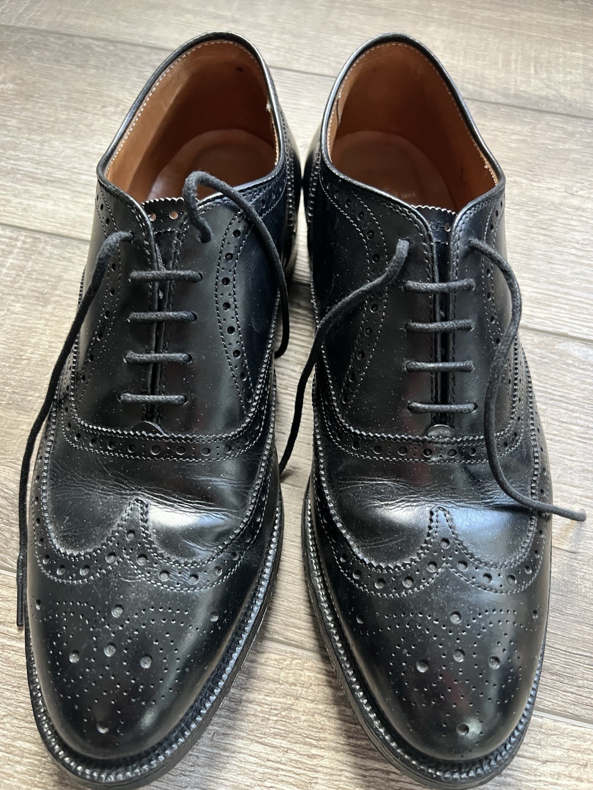 Alden 903 Black Calfskin Wing Tip Bal