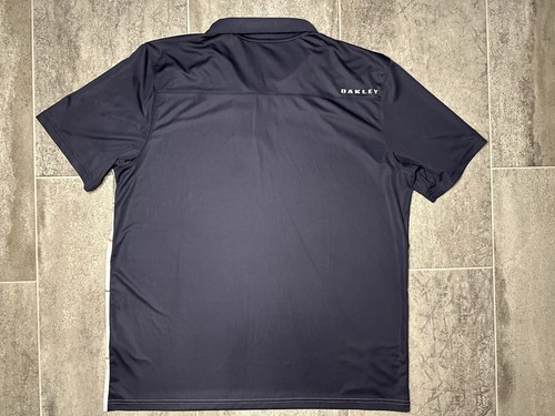 Oakley Golf Poloshirt Herren XL Navy Orange Grau Performance Athletic - Bild 9 von 12
