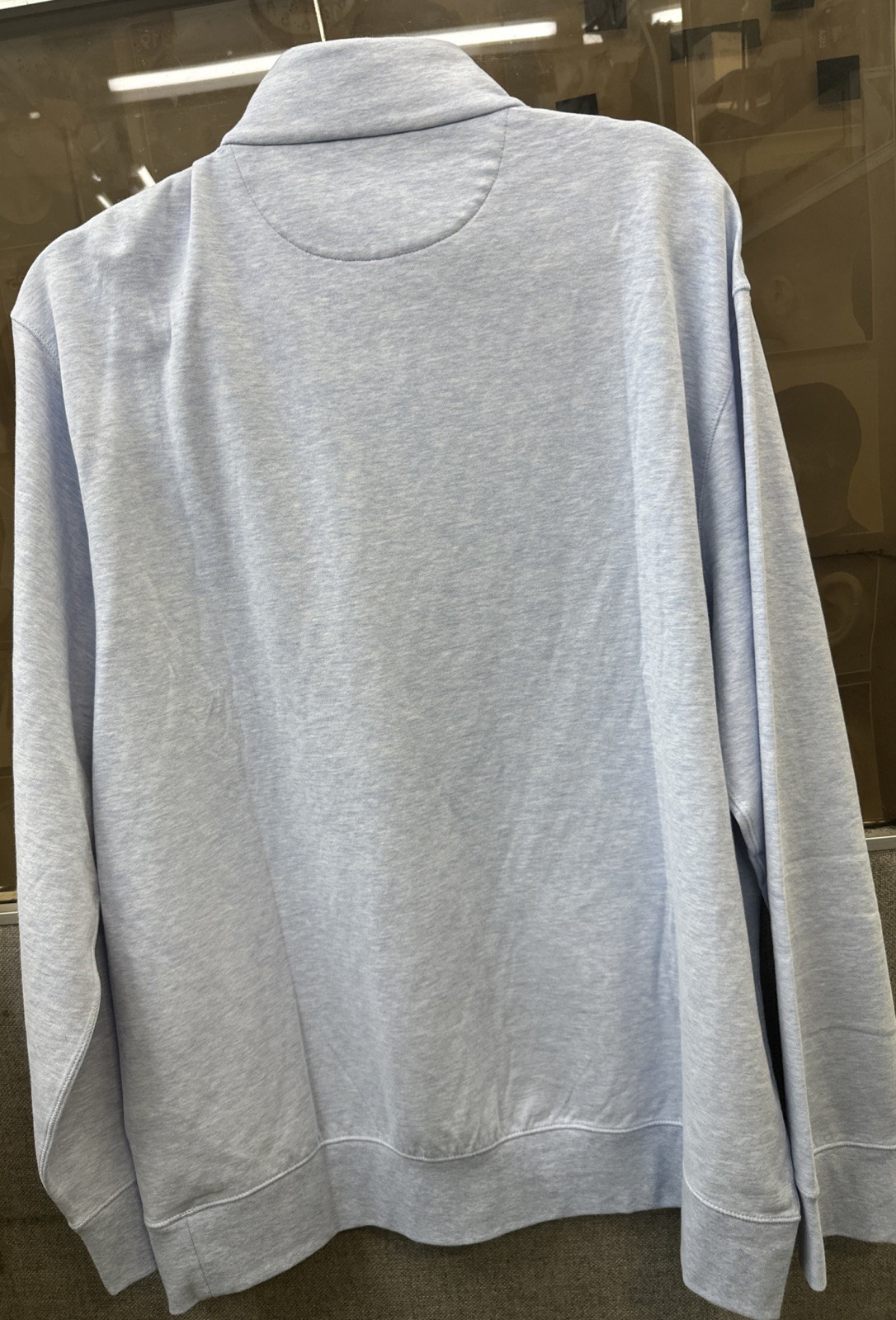 Polo Ralph Lauren Mens Light Blue 1/4 Quarter Zip Pullover Sweater XL thumbnail 2