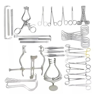 Pediatric Laparotomy Instruments Set 51 Pcs Stainless Steel Surgical Instruments