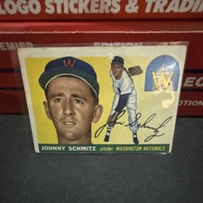 1955 Topps Johnny Schmitz #159 Washington Nationals Base Baseball Card