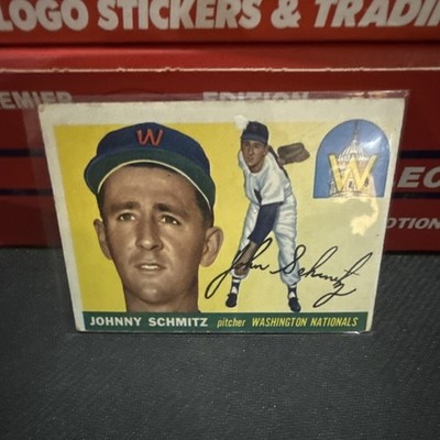 1955 Topps Johnny Schmitz #159 Washington Nationals Base Baseball Card