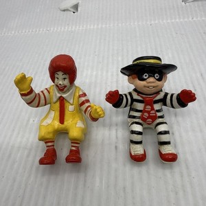 McDonald's Hamburglar Ronald Sitting Figures 2" Happy Meal Toy Vintage 1990 Lot 
