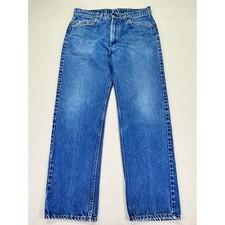 Vintage 70s Levi's 505 Men's 32 Denim Jeans Straight Leg Fade Distressed