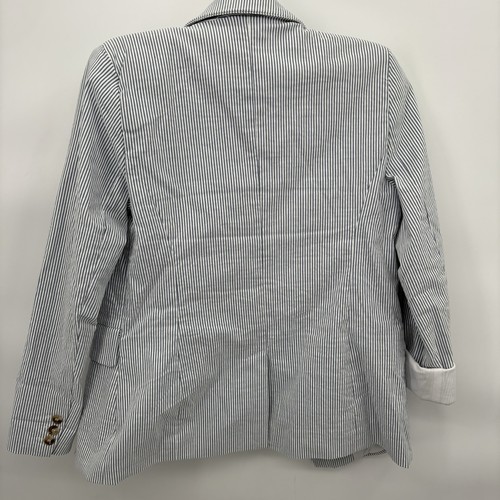 Joie striped blazer jacket nautical coastal beach office double button Medium - Picture 8 of 8