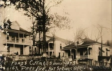 Hot Springs, Arkansas AR Fords Cottages Apartments Original Vintage RPPC