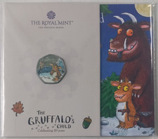 2024 Royal Mint The Gruffalo's Child BU Colour Coin Pack SEALED.