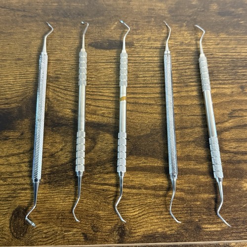 Lot of 5 Dental Curettes - Hu-friedy Gracy SG13/14