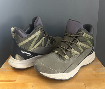 Merrell Olive Bravada Edge 2 Thermo Demi WP Mid Hiking Boots US Women 7.5, 8 NWB