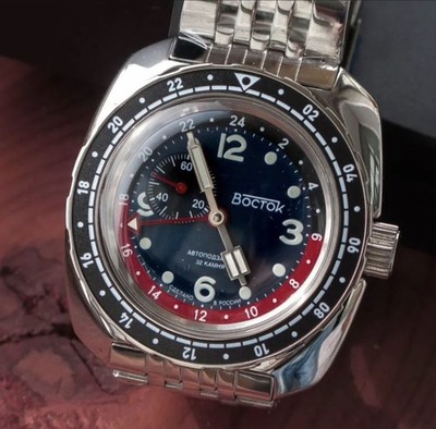 Vostok Amphibia Amfibia Pepsi GMT 200m Taucheruhr