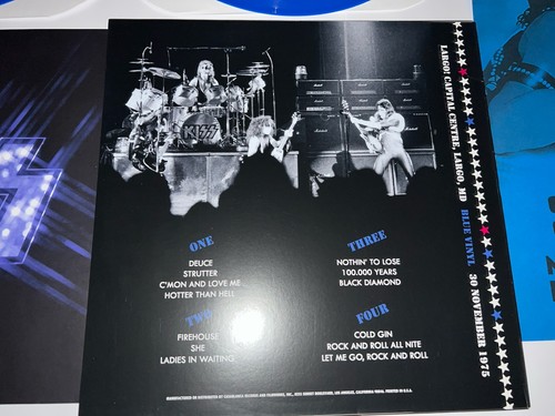 KISS LARGO CAPITAL CENTRE 1975 DOUBLE BLUE LP/VINYL SOUND BOARD RECORDING RARE. - Picture 4 of 11