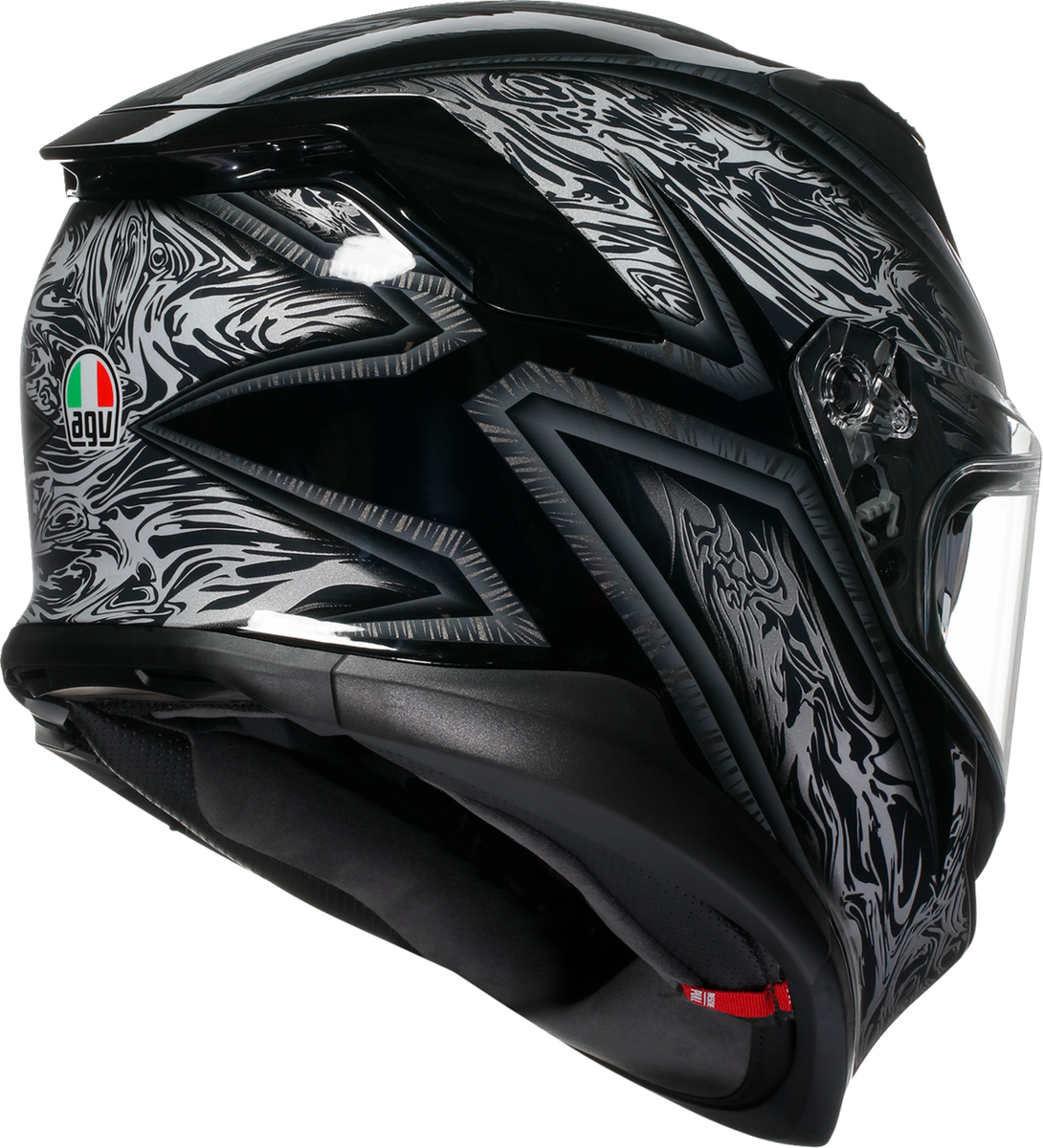 AGV K7 Helmet - Damascus - Black/Silver - 2XL 2118399004-010-XXL
