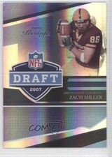2007 Playoff Prestige NFL Draft Holo-Foil 21/25 Zach Miller #NFLD-27 0a1