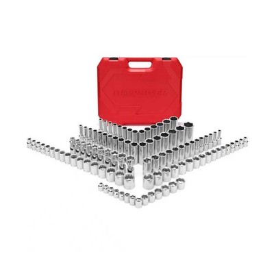 MIXPOWER 104 PCS 3/8'' Drive Master Metric Socket Sets,Deep,Mid-Length,Shallow...