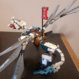 LEGO Ninjago (70748) - Zane's Titanium Dragon (No Minifigures) - 97% Complete