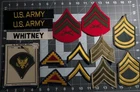 Vintage US Army & Marine Corps chevrons + WW2 7th Army Steps to Hell #MILITARY