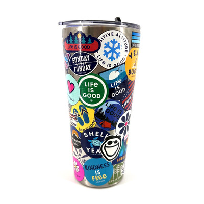 Life Is Good 25oz Grande Stainless Steel Tumbler