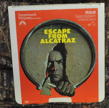 Vintage ESCAPE FROM ALCATRAZ VideoDisc CED RCA SelectaVision Paramount Pictures