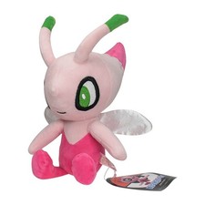 Anime Shiny Celebi Pink 25cm Plush soft Toy Game Stuffed Animal Cartoon Pet Doll