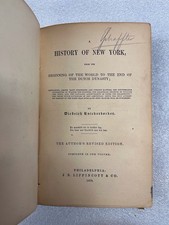 Vintage 1848 A History Of New York - Diedrich Knickerbocker