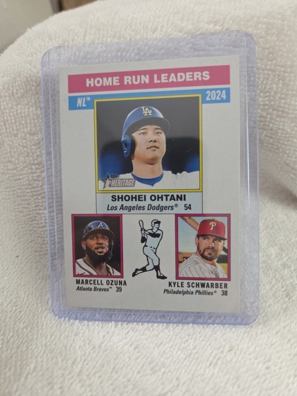 2025 Topps Heritage - League Leaders Shohei , Kyle Schwarber, Marcell Ozuna #193