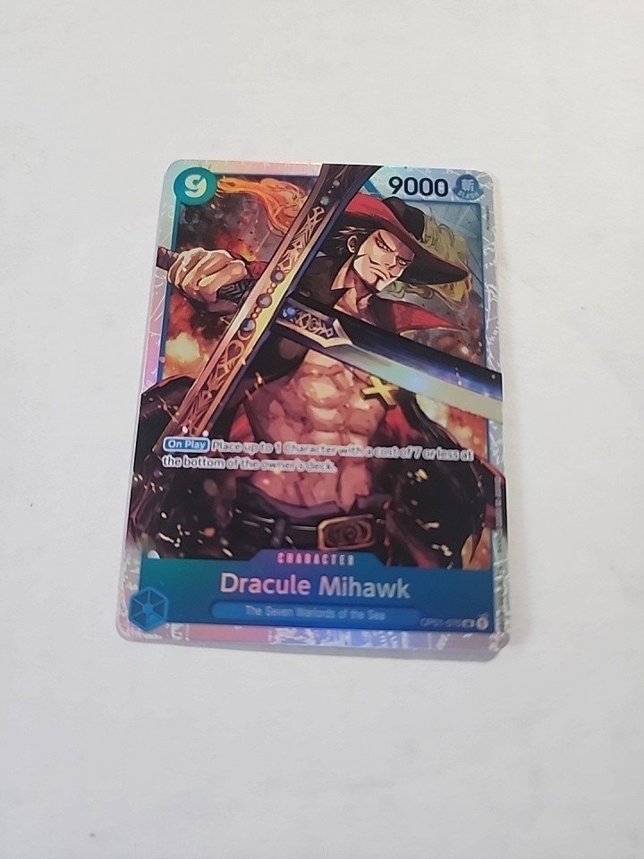 Dracule Mihawk OP01-070 Romance Dawn One Piece TCG English Near Mint SR Foil