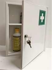 ® Secure LARGE Medical Storage Lockable Box First Aid Medicine Emergency Metal